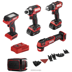 pwr core 12 brezkrtačni 12v kompaktni kombinirani komplet s 5 orodji SKIL V606J33 orodja